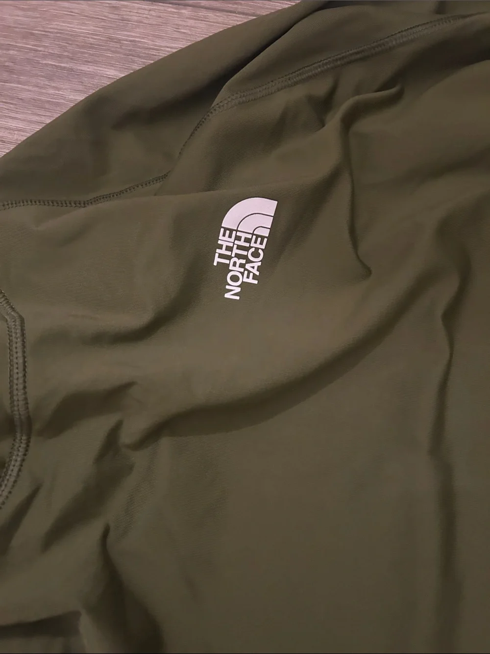 The North Face Olive Performance Hooded Pullover